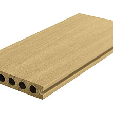 WPC 22,5x138mm FIberdeck Premium | ronde kamer | 2-zijdig | Cedar 400cm