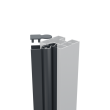 Boston Aluminium Variabel Hoekprofiel voor paal L-200cm | RAL7016