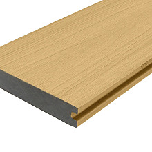 WPC 22,5x138mm Fiberdeck Premium | massief | 2-zijdig Cedar 300cm