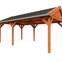 Buitenverblijf Zadeldak Betula 6300x4150x3350mm (bxdxh)