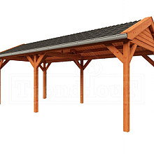 Buitenverblijf Zadeldak Betula 6800x3500x3150mm (bxdxh)