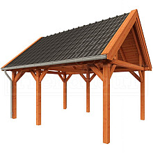 Buitenverblijf Zadeldak XL 5250x4400x4250mm (bxdxh)