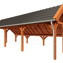 Kapschuur de Hoeve XL 9260x4400x3750mm (bxdxh)