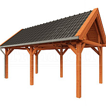 Buitenverblijf Zadeldak XL 6350x3800x3950mm (bxdxh)