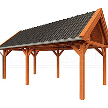 Buitenverblijf Zadeldak XL 7000x3800x3950mm (bxdxh)