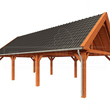 Buitenverblijf Zadeldak XXL 11450x5950x4900mm (bxdxh)