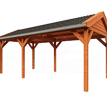 Buitenverblijf Zadeldak Betula 6300x3500x3150mm (bxdxh)