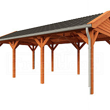 Buitenverblijf Zadeldak Betula 7500x4150x3350mm (bxdxh)