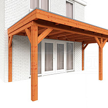 Aanbouwveranda Ancona 5550x3300x2600mm (bxdxh) rechts