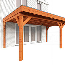 Aanbouwveranda Ancona 5550x3900x2600mm (bxdxh) rechts