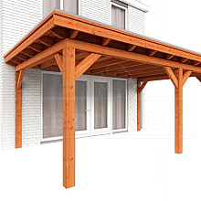 Aanbouwveranda Lucca 5400x3900x2600mm (bxdxh) rechts