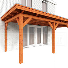 Aanbouwveranda Lucca 6450x3250x2600mm (bxdxh) rechts