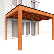Aanbouwveranda Modena 4700x3650x2700mm (bxdxh) rechts