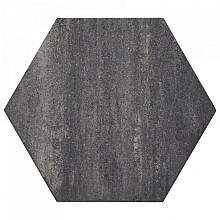 Soft Comfort Zeskanttegel 60/52,5x30x4cm Grijs/Zwart