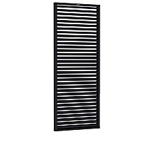 Shutterscherm Excellent vuren, 90x224cm zwart gespoten