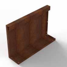 Component Module+ Recht Paneel (A) 60x42cm Corten