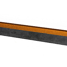 U-profiel Cortenstaal gelijkzijdig opsluitband 5cm 220x5,1x5,1x5,4cm