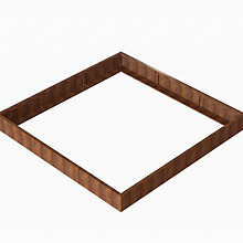 Plantenbak Module+ 270x270x28cm Corten