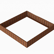 Plantenbak Module+ Corten 270x270x42cm