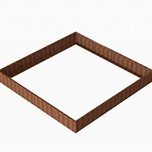 Plantenbak Module+ Corten 360x360x42cm