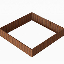 Plantenbak Module+ Corten 300x300x56cm