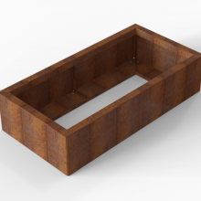 Plantenbak Module+ Corten 120x60x28cm