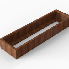 Plantenbak Module+ Corten 210x60x28cm