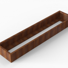 Plantenbak Module+ Corten 270x60x28cm