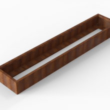 Plantenbak Module+ 60x300x28cm Corten