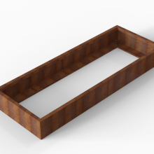 Plantenbak Module+ Corten 240x90x28cm