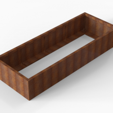Plantenbak Module+ 90x240x42cm Corten