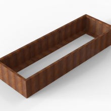 Plantenbak Module+ 90x270x42cm Corten
