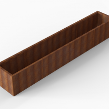 Plantenbak Module+ 60x360x56cm Corten