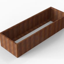 Plantenbak Module+ 90x270x56cm Corten