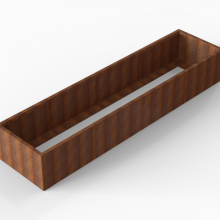 Plantenbak Module+ 90x360x56cm Corten