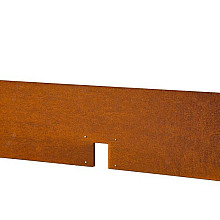 Kantopsluiting Double 300x16.5cm Corten