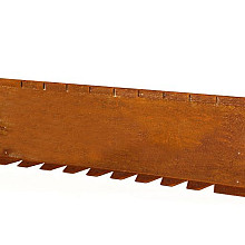 Kantopsluiting Single Flex (flg) 300x10cm Corten