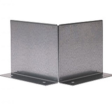 Uitwendige hoek Kantopsluiting Double (flg) 16.5cm Verzinkt