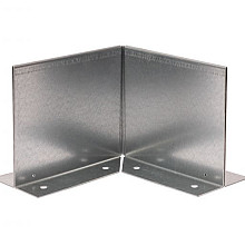 Inwendige hoek Double (flg) 10cm Verzinkt