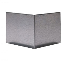 Uitwendige hoek Kantopsluiting Single & Single flex 10cm Verzinkt