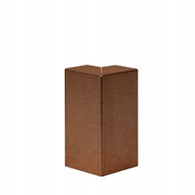 Hoekstuk voor U-profiel ongelijkzijdig 5cm Corten