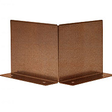 Uitwendige hoek Kantopsluiting Double (flg) 27.7 cm - Corten