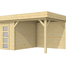 Topvision tuinhuis Kiekendief met luifel