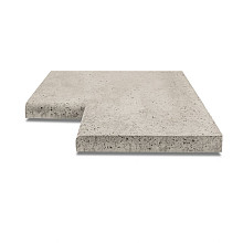 ArtiStone Oud Hollands Zwembadrand hoekstuk 90 graden 60/40x60/40x5cm Greige