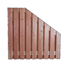 Douglas geschaafd Afbouwscherm 19-planks 16mm 180x180/90cm verticaal onbehandeld