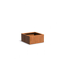 CARREZ met bodem 800x800x400mm Corten (CA6.3)