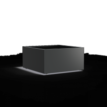 CARREZ met wielen 1200x1200x600mm Aluminium (AFWL4.2)