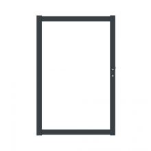 Boston Aluminium poortframe 120x183cm RAL9005 incl insteekslot