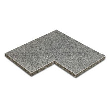 Afdekplaat-Vijverrand Graniet Antraciet G654  50/20x50x3cm hoekstuk MF