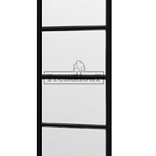 Steel Look raam 844x2200mm zwart module A-04